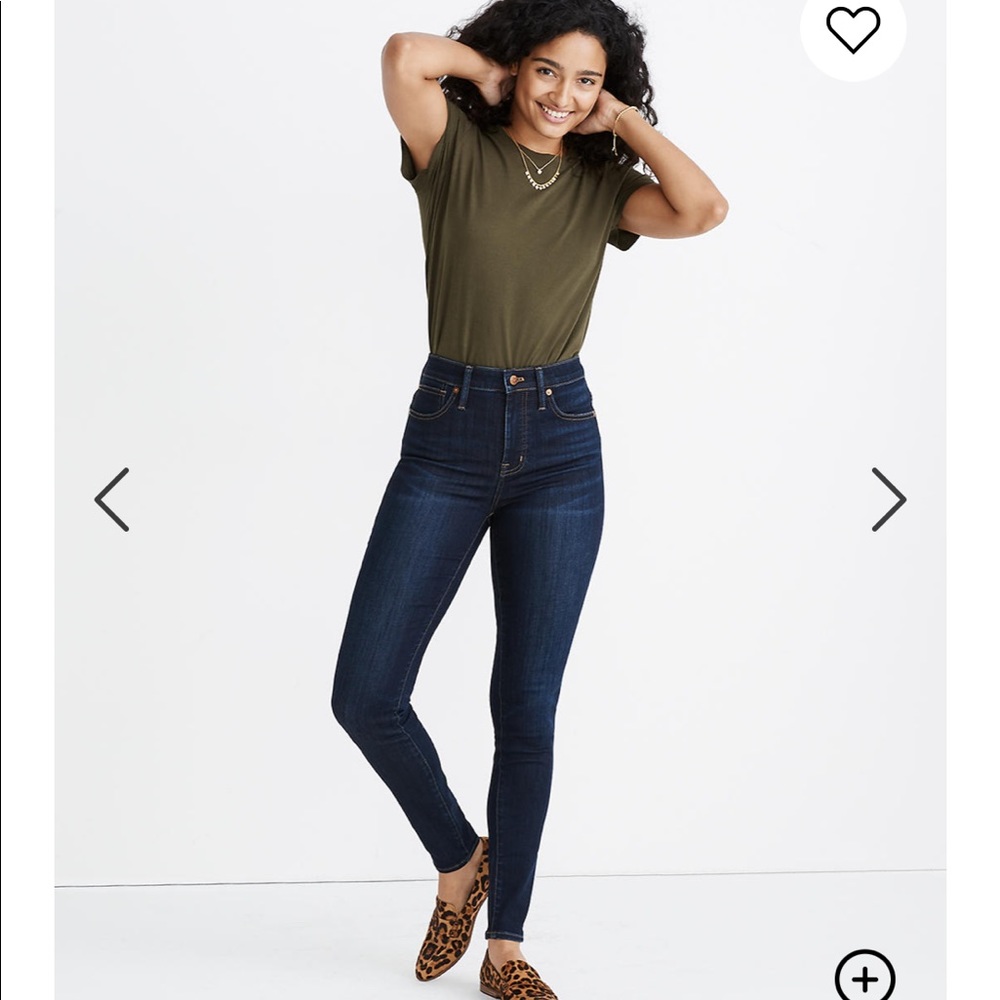 Madewell curvy high rise jeans in lakespur wash